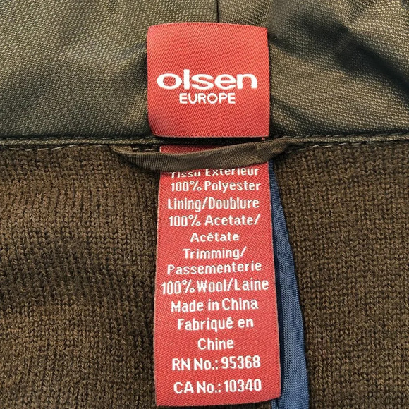 Sigrid Olsen Europe High Collar Sweater Jacket w Snap Front in Brown Size 2 - Picture 13 of 15